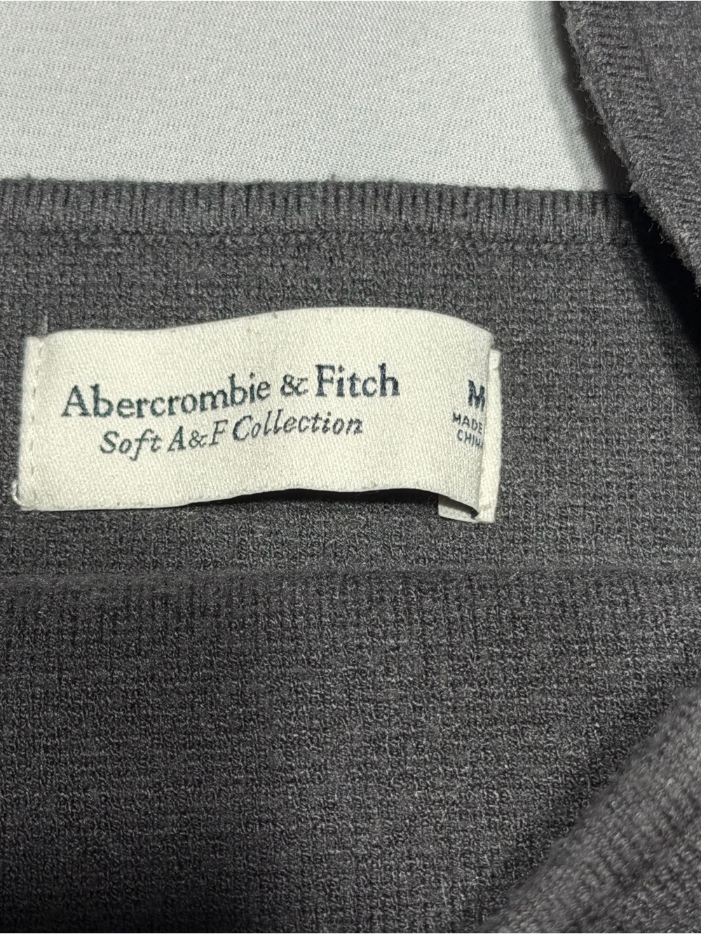 Abercrombie & Fitch Charcoal Square Neck Knit Crop atop - Picture 4 of 4
